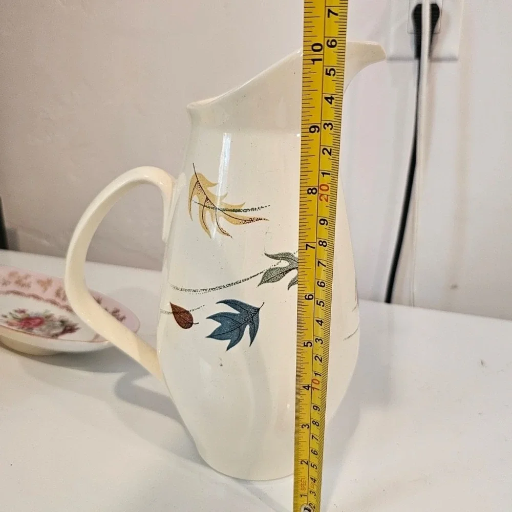 Franciscan Autumn Earthenware Pitcher Gladding McBean & Co Vintage MCM 10.5in